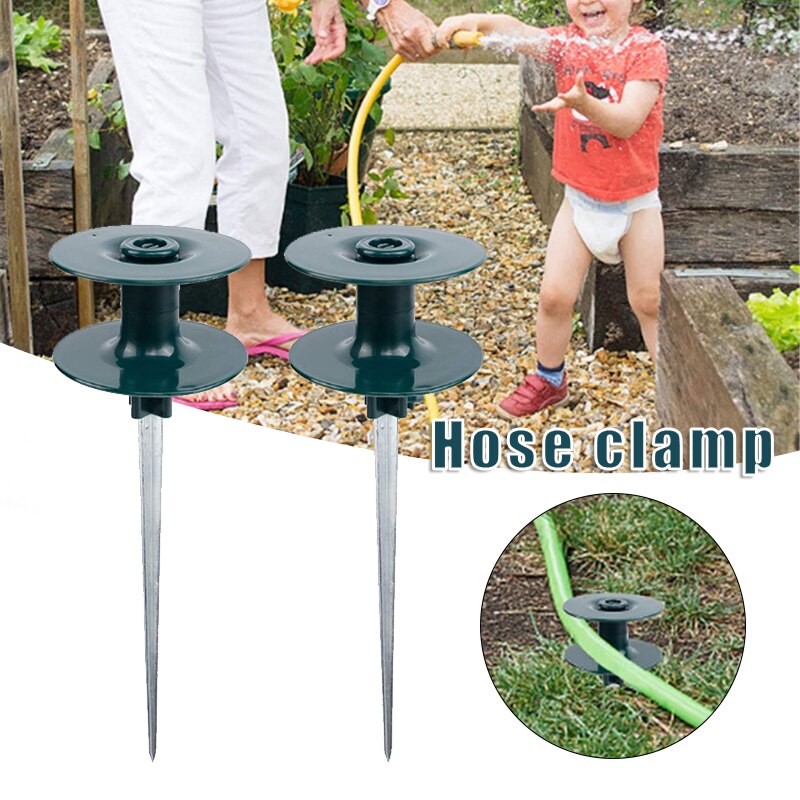 Garden Hose Guide Stake Reusable Water Pipe Guide Wheel Practical Watering Hose Accessories Easy Operation: Default Title