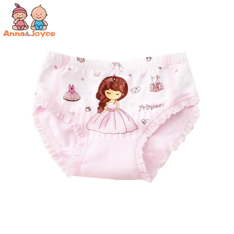 10 pz/lotto Cute Kids Girls mutandine slip Cartoon principessa triangolo intimo per bambini in cotone