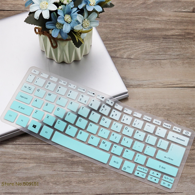 Laptop Silicone Keyboard Cover Protector Skin For Acer Aspire 5 A514-52 A514-52K A514-52G A514-52KG A514 52G 52K 52 14'' 8565U: Gradual Skyblue