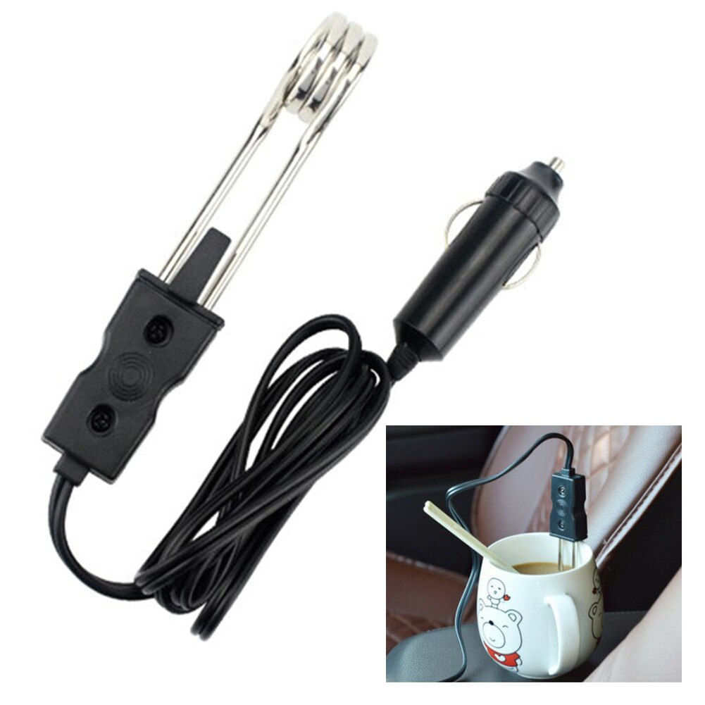 Tea Coffee Drink Practical Stainless Steel Portable Camping Safe 12V Electric Water Boiler Vehicle Car Immersion Heater Picnic