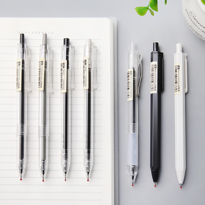 M & G Einfache Nette Muji Stil Gel Kuli-einstellen 0,35 0,38 0,5mm Tinte Schwarz Gel Stifte für Büro schule Liefert Japanische Schreibwaren gelpen