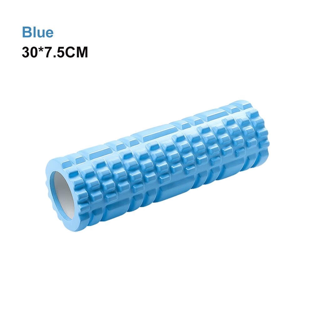 30cm Yoga Spalte Gym Fitness Foam Roller Pilates Yoga Übung Back Muscle Massage Roller Soft Yoga Block: Blau