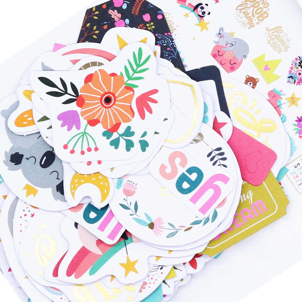 Embellecedores creativos de hojas de papel para manualidades, hojas de decoración para álbumes de recortes y diarios, 130 Uds.