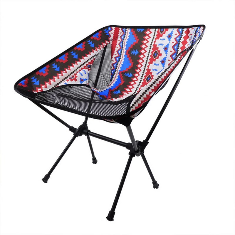 Camping opvouwbare stoel, maximale belasting, draagbare lichtgewicht stoel voor kantoor, thuis, wandelen, picknick, 150kg strandstoelen, buitenstoelen voor vissen: 5