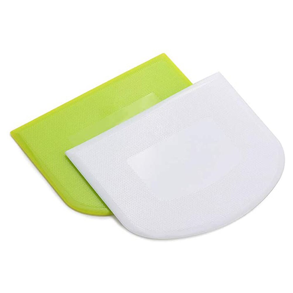 Nieuw 2 Stuks Deeg Schraper Kom Schraper Cutter Multipurpose Voor Brood Deeg Cake Fondant TE889: Default Title