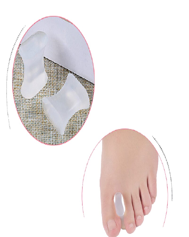 Séparateur d&#39;orteils en Silicone Transparent, outil de séparation des orteils, Valgus du pouce, Durable, santé, coussinet orthopédique pour les pieds, 2 pièces = 1 paire