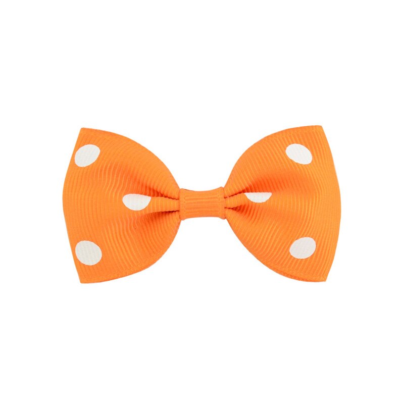 Mixiu 20 Stks/partij Kinderen Meisje Candy Kleur Lint Strikken Haar Clip Dot Strik Haarspelden Haarspeldjes Boutique Haaraccessoires Hairgrip