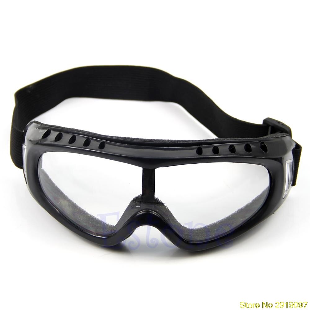motocicleta a prueba de polvo esquí Snowboard gafas de sol gafas lentes marco gafas: Transparent