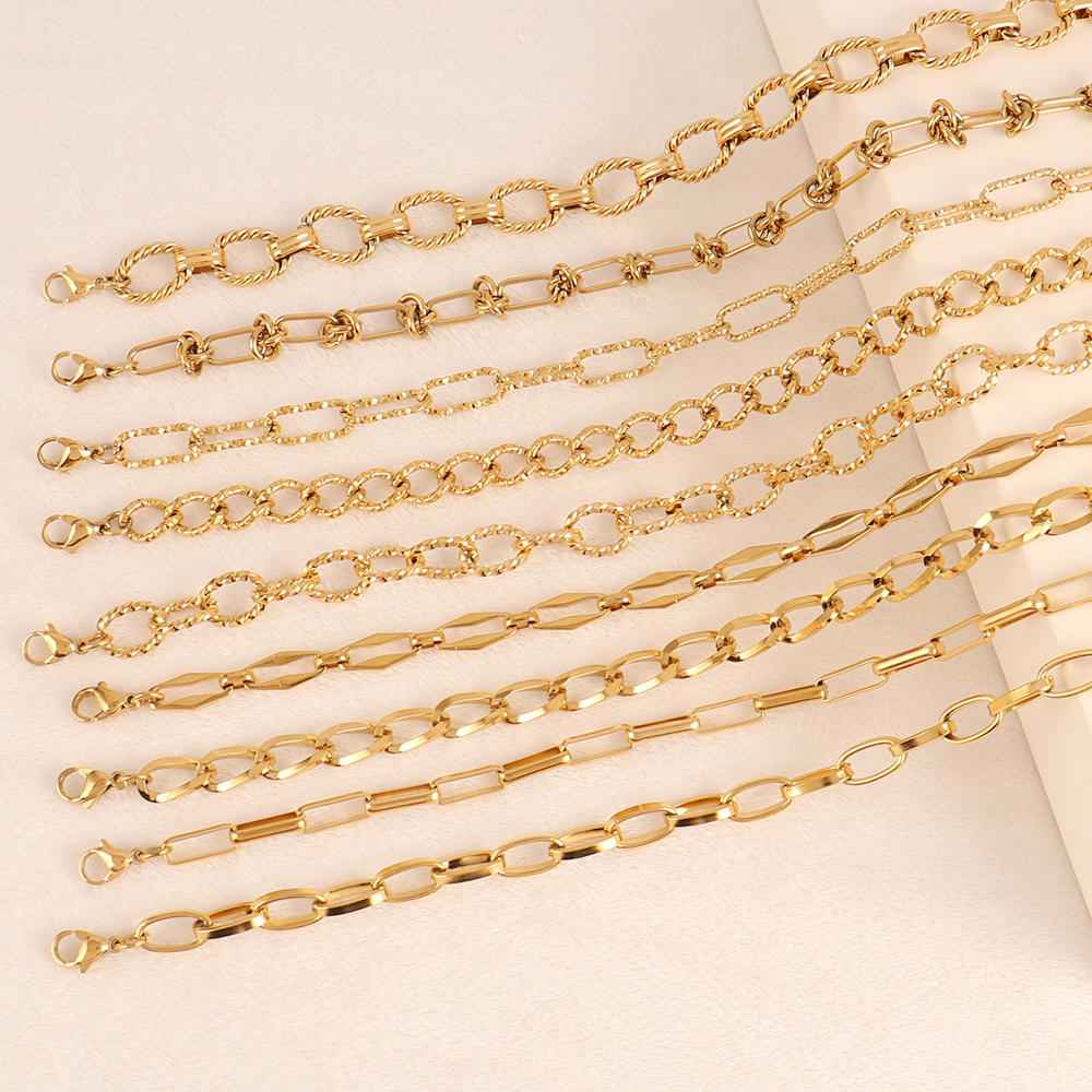Goudkleurige Dikke Ketting Choker Ketting 316L Roestvrijstalen Halsketting Voor Dames Kettingen Mode Sieraden Feest