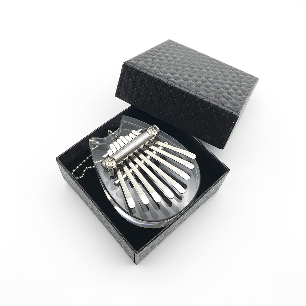 Mini Kalimba 8 Keys Thumb Piano Great Sound Finger Keyboard Musical Instrument For Kids Girlfriend Festive MultiStyles: clear with box2