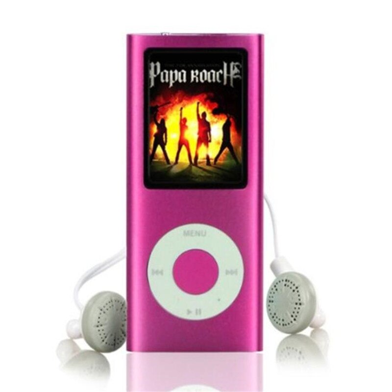 Lcd 1.8 inch 8gb ( virtual 32gb)  sport  mp3 player music playing 4th gen with fm radio e-book hd video  mp4 player: Rose