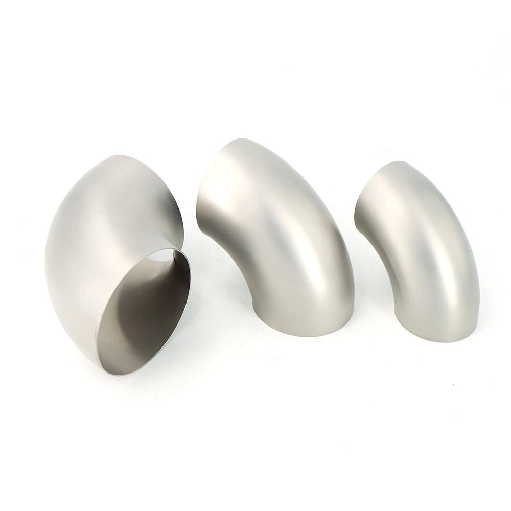 Car Accessories Titanium alloy exhaust pipe 90 degree connection elbow TA1/TA2 90degree Anti resistance Titanium bend