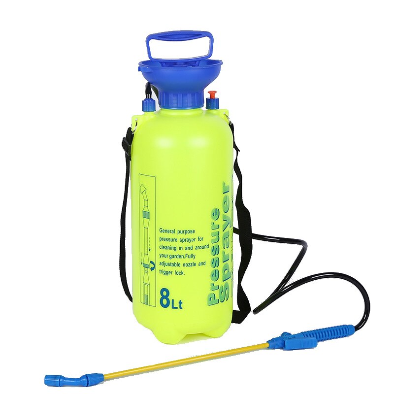 5-8L Portable Outdoor Garden Pressure Sprayer Tree Flower Manual Watering Can With Spraying Adjustable Nozzle: 8L