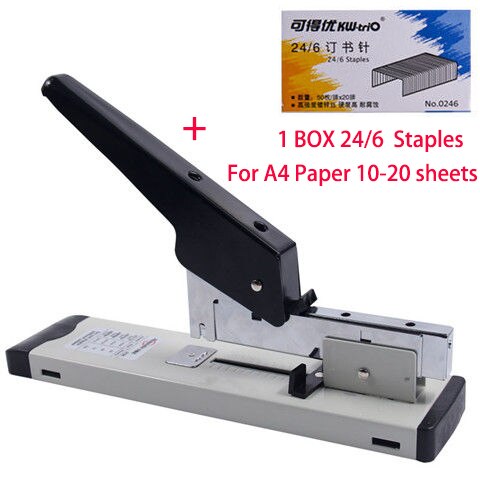 Agrafeuse en métal de Type lourd, capacité de 120 feuilles, outils de bureau, agrafes (broches) 23/13, 23/10,23/8,23/6, ensemble de bricolage: Set B