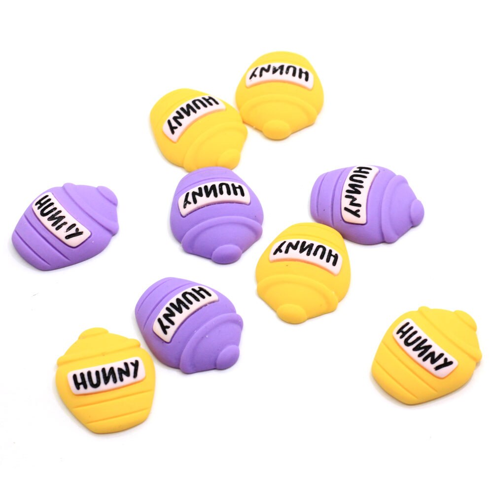 50/100 stuks fabriekshars honingpot cabochons flatback hars honingpot cabochons kawaii kleine poppenhuis voedsel flessen