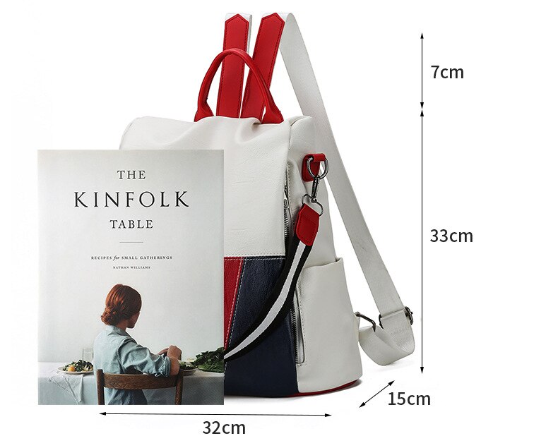 Chuwanglin tyverisikring kvinder læder rygsæk kvindelig skole skuldertasker rejse dame taske taske mochilas feminina sac  g601201