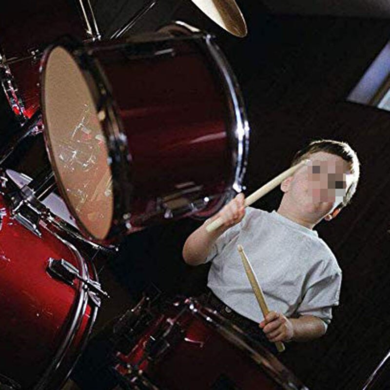4 Stuks Universele Jazz Drumsticks Set Omvat 5A Maple Drumsticks Bamboe Staaldraad Borstels En Fluwelen Zakje