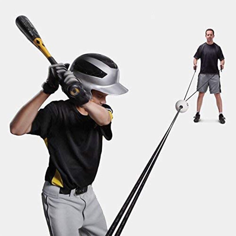 Baseball batting-træner bærbar pu swing-træningsenhed øvelsesværktøj øvelsesværktøj til lille bærbar baseball