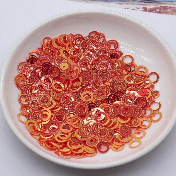 20 G/pak Multi Mix 3Mm 4Mm 5Mm 6Mm Pailletten Kleurrijke Platte Ronde Losse Sequin Naaien Bruiloft ambacht, vrouwen Kledingstuk Accessoires: siam