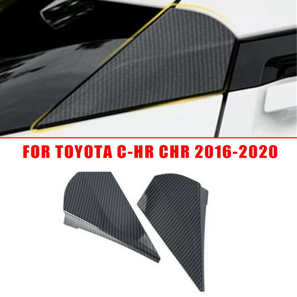 Carbon Fiber Rear Window Spoiler Wing Cover Trim Achterruitwisser Wing Cover Trim