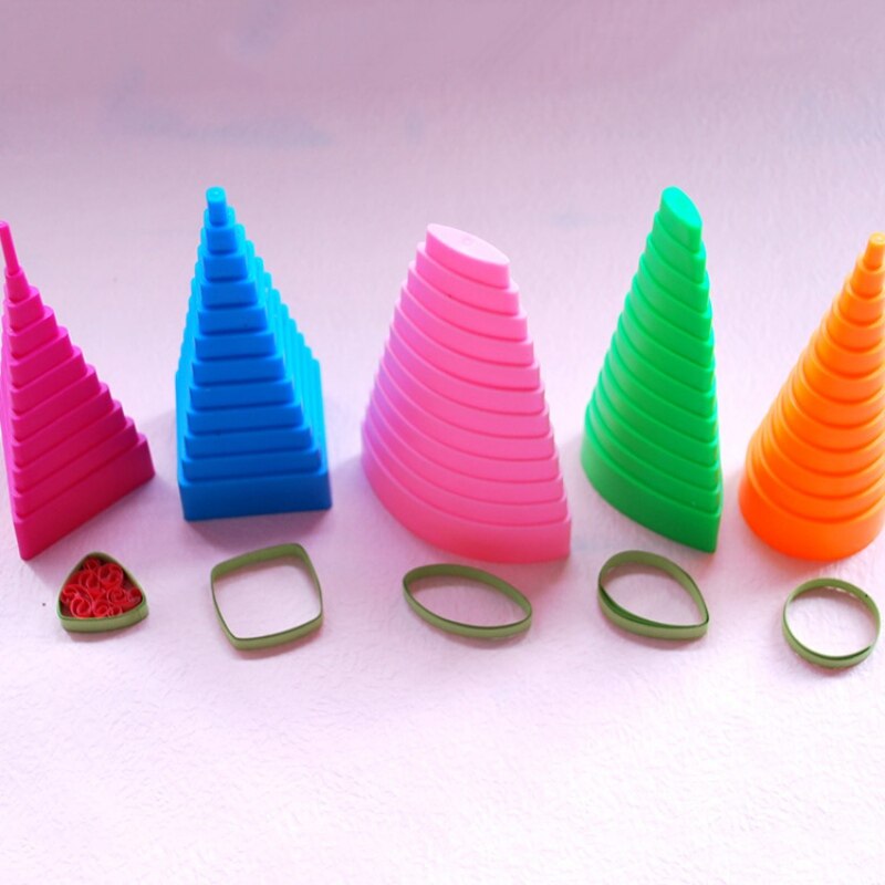 Tweezer Quilling Needles Slotted Pen Tool Kit Paper Quilling Tool Plastic Wave Paper-rolling Crimping For Party Paper Tools