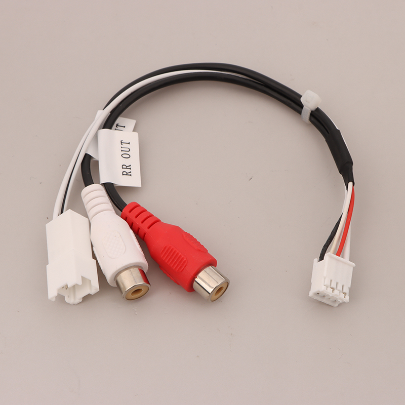 8P RCA RR RL Audio Output Male\Female Plug Cable Android Car Radio Multimedia Universal TS10 TS18 8581 FYT7862S FYT9863