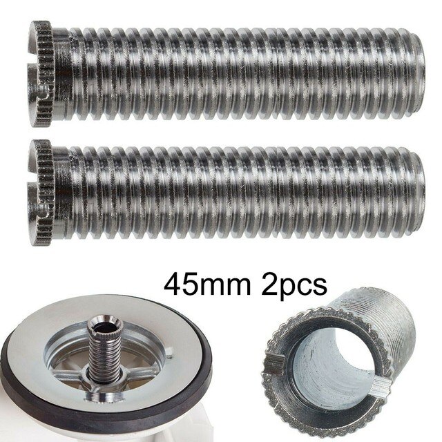 1/2/5 stk 35/45mm køkkenvask i rustfrit stål kurv si skruer affald  m12 gevind skrueforbindelse køkken tilbehør del: 2pc 45 mm