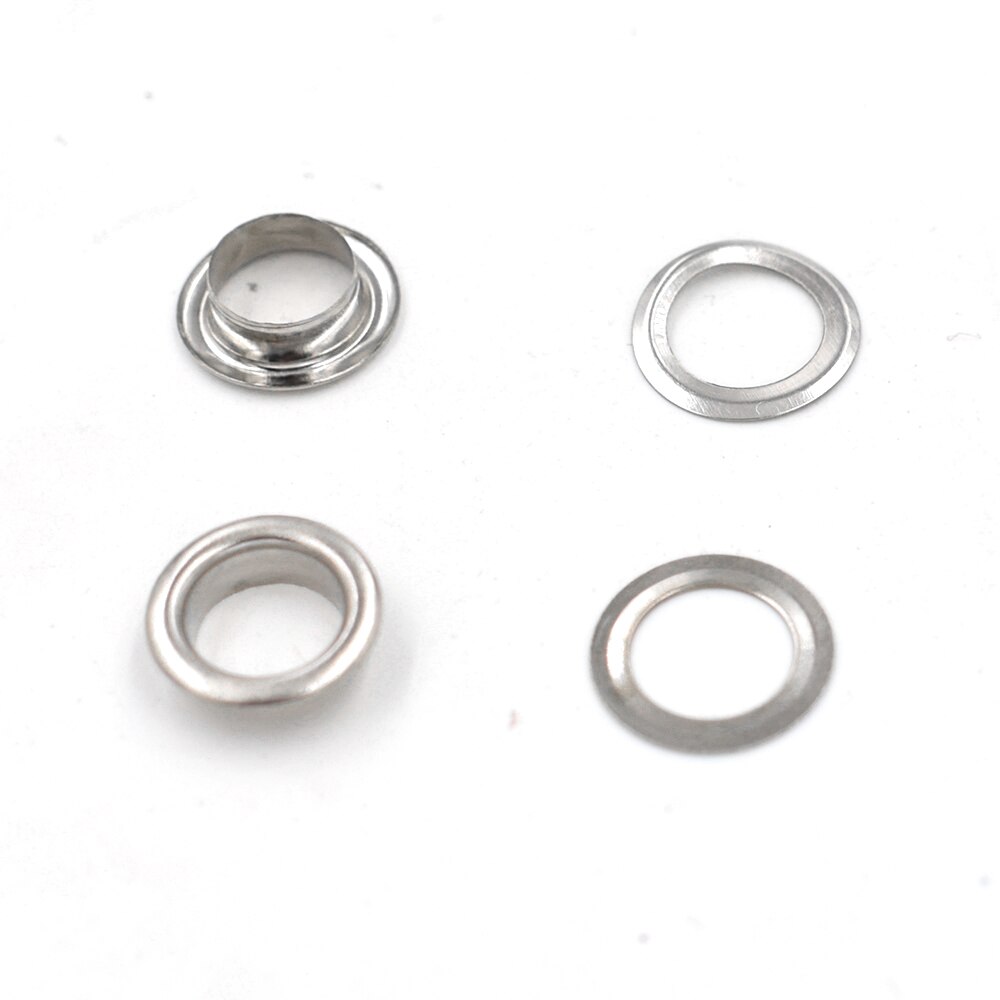 200sets Inner diameter 8 mm metal Eyelets Shoe box holes Canopy cloth drawstring holes Eyelets Silver eye