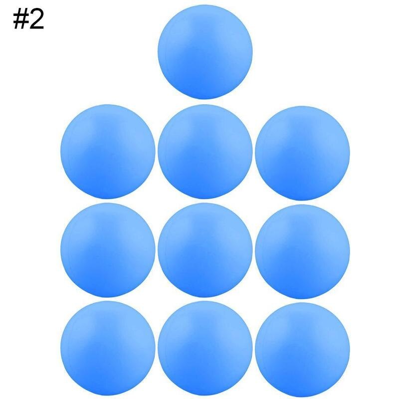 10 stk 38mm hvide ølpongkugler pongkugler vaskbare drikkebolde træner hvide bordtennisboldpong: B blå