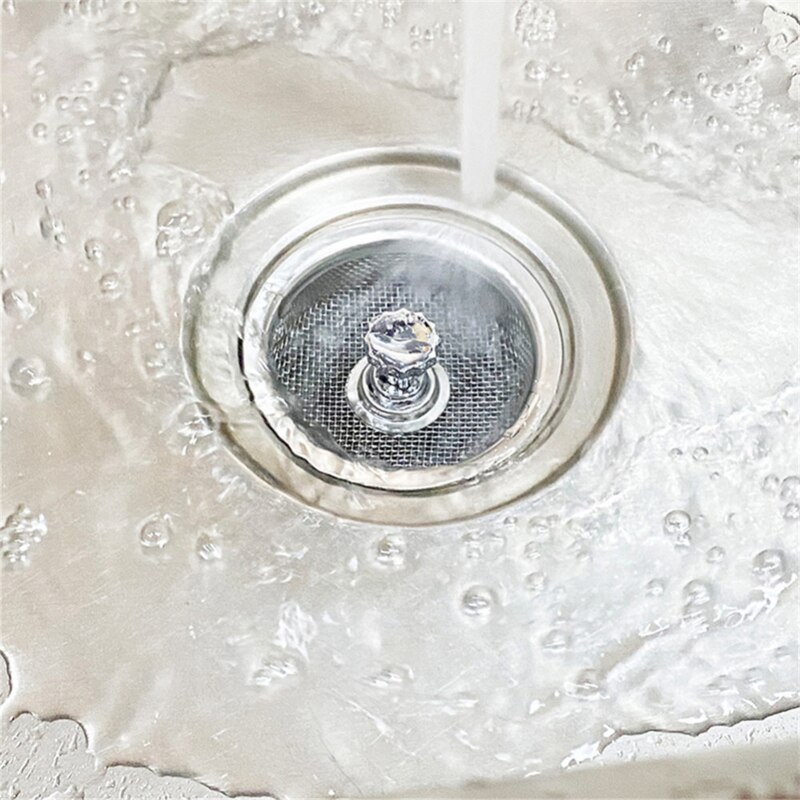 Filter Rvs Spoelbak Zeef Afvalmakelaar Monding Zeef Sink Filter Haar Riool Monding Keuken Accessoires Keuken