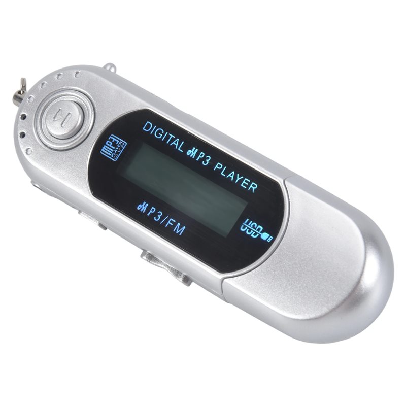 NUOVO-Mini lettore MP3 USB 2.0, piccola chiavetta USB, lettore musicale LCD multilingue con jack audio da 3,5 mm, spegnimento au