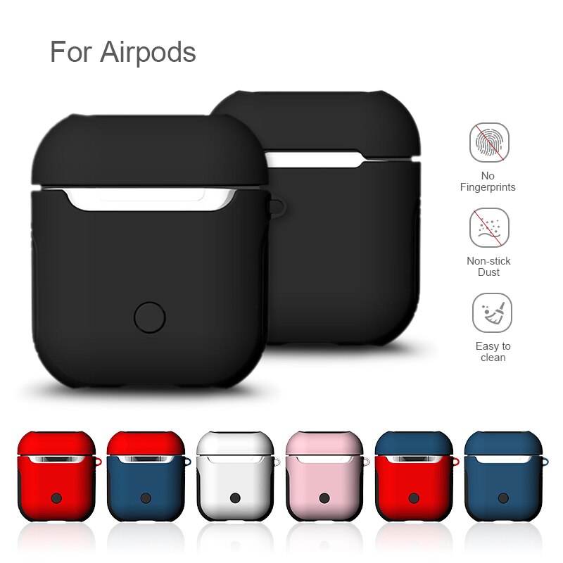 2 in1 TPU + PC Della Cassa Auricolare Capa Borsette Per Apple AirPods 1 2 di Protezione Della Copertura Della Pelle di Accessori per AirPods polvere Della Protezione Sticker