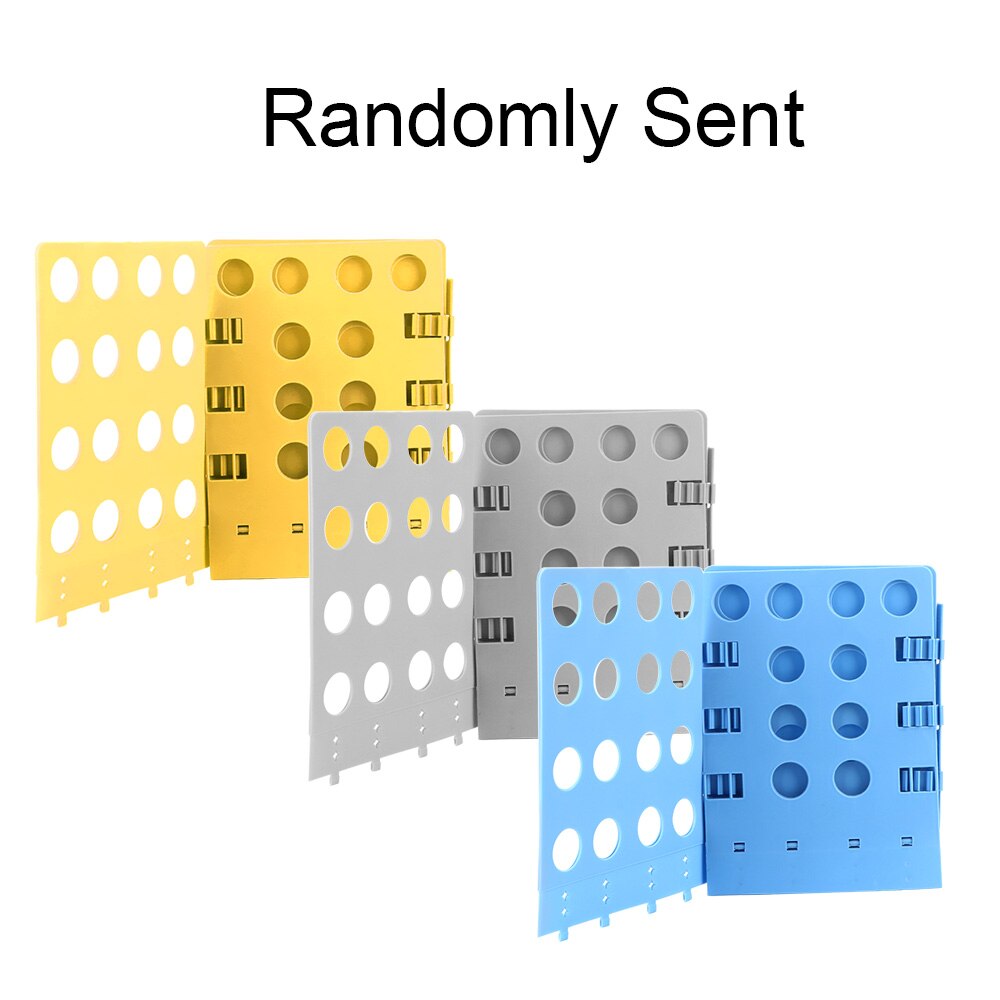 Quick Household Cloth Folding Board Child/Adult Clothes Folder Closet Organizer Clothing Folders Board Organizer Laundry Storage: Random L