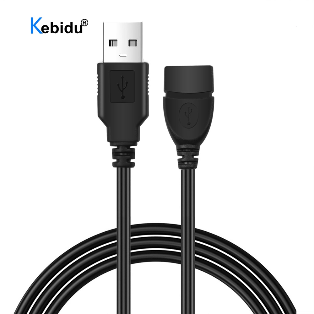 Kebidu cabo extensor de 3 metros, extensor de dados macho para fêmea, usb 2.0, 3 m para carregamento de celular e computador usb2.0