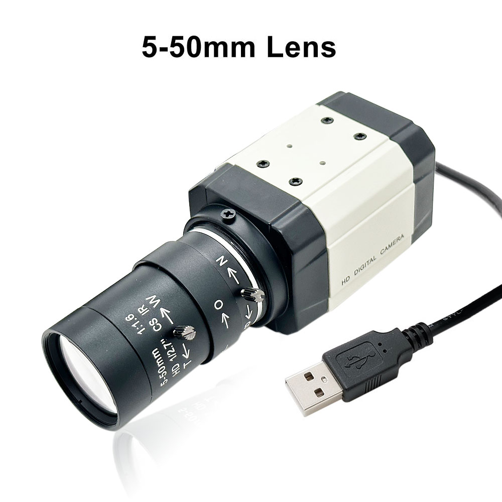 Industrial 4K IMX415 USB Camera 2K 4MP F5253 Sensor Full HD USB PC WebCam OTG UVC Plug and play With 2.8-12mm/5-50mm Varifocal Z: 1/2''