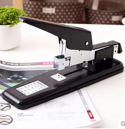 DELI Heavy duty stapler 50/80/210 sheets large arm thickening office stapler grapadora agrafeuse grampeador chancery papelaria
