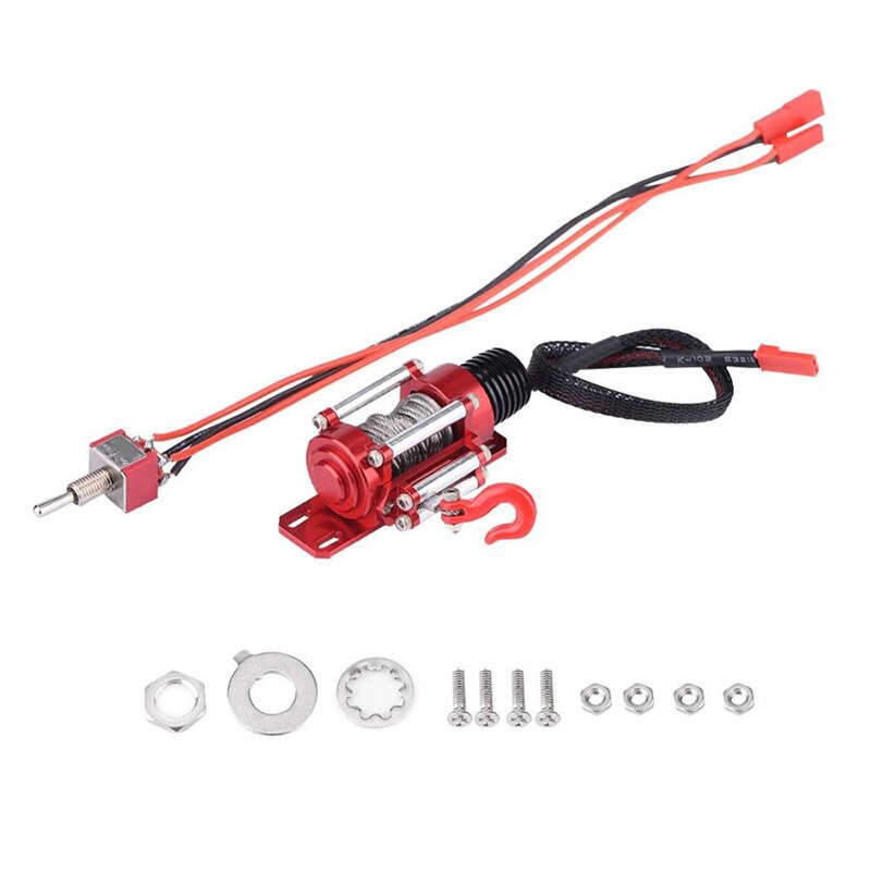 1:10 RC Crawler Climbing Cars Electric Metal Winch Nylon Capstan for SCX10 D90 D110 TF2 KM2 CNC Machining RC Accessories: Default Title