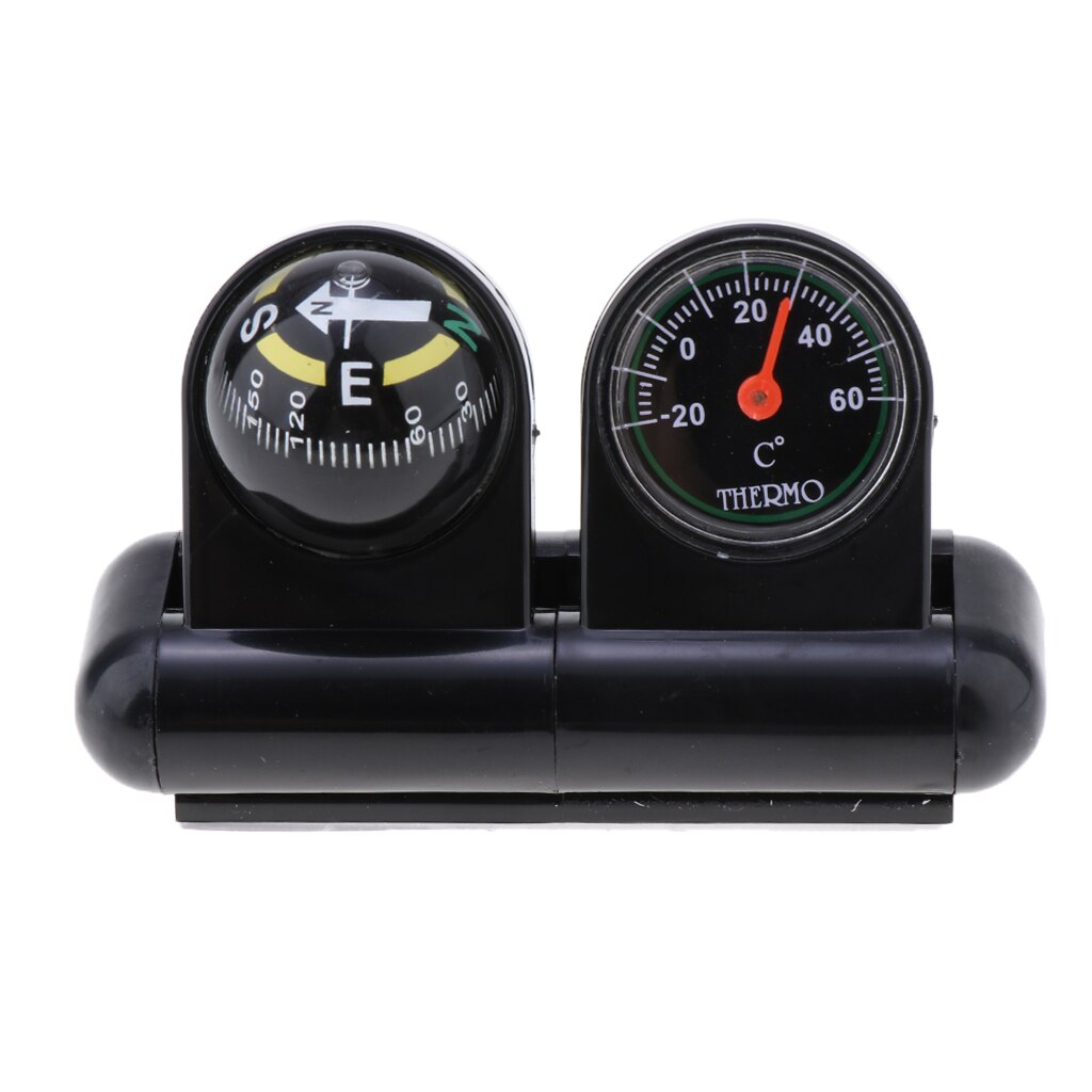 Thermometer with Car Guidance Compass 2 in 1 Vehicle Instrument Panel