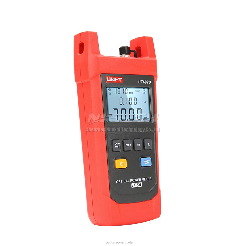 UNI-T UT692D Optical Power Meter Measurement Range -70 to 10dBm 800-1700nm InGaAs Backlight Tool IP65 Tester