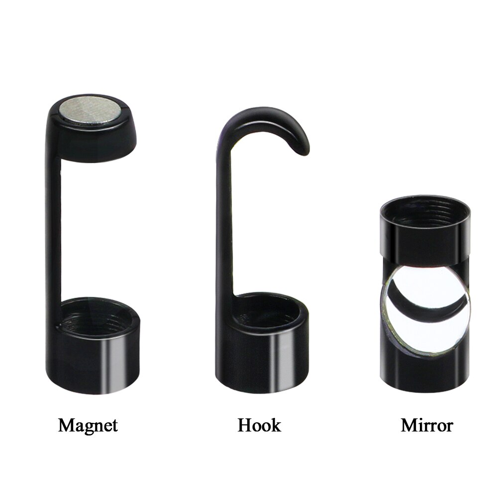 Flexibele Haak Magneet Zijaanzicht Spiegel Set 8Mm Depstech Draadloze Endoscoop Camera Waterdicht Zachte Kabel Inspectie