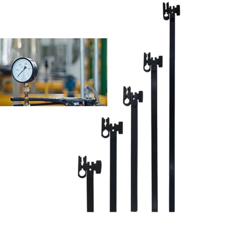 100/150/200mm/300mm Length Extend Test Dial Indicator Holder Arm 9mm Indicator Gauge Support Stand Measuring Tool Extension Rod