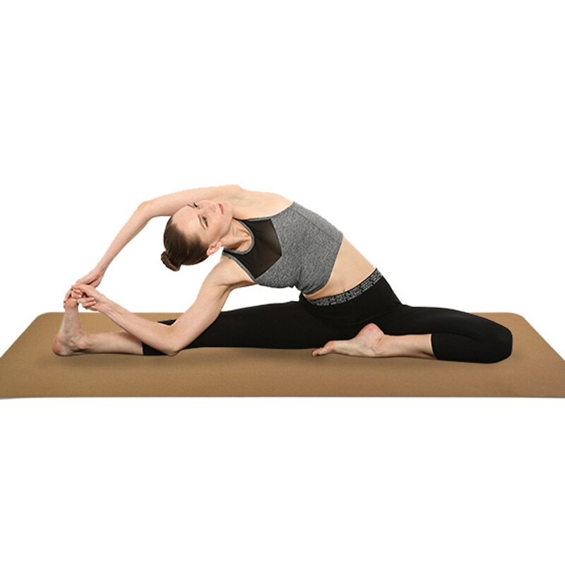 Yoga Mat - 183x61cm - Natural Cork & TPE - Non-Slip - Odorless