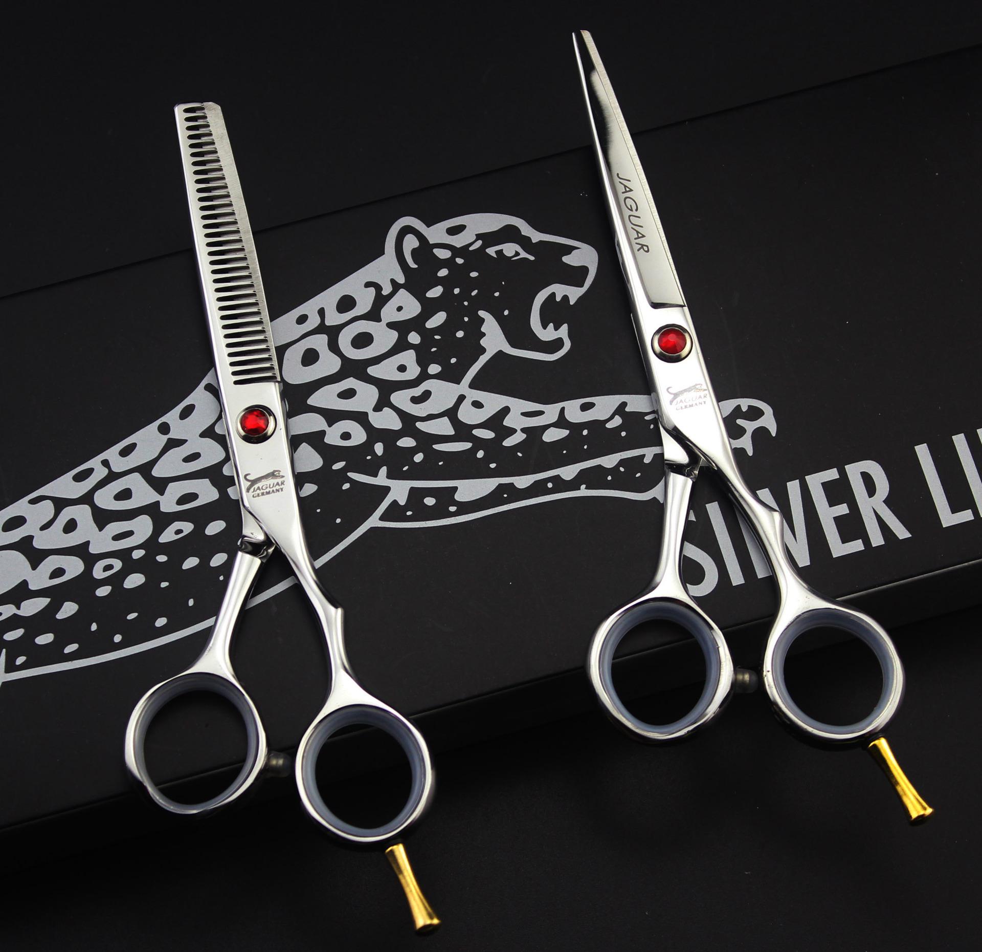 JAGUAR haar schere professionelle 4.5 & 5.0 & 5.5 & 6.0 & 6,5 zoll set schneiden Verdünnung friseur barber salons hört