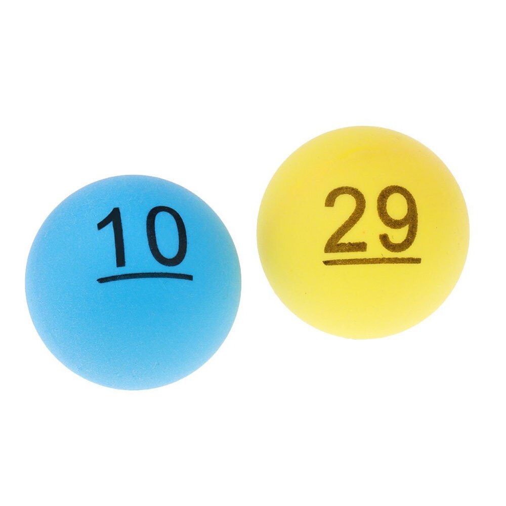 50pcs Colorful Number Table Tennis Ball Ping Pong Balls Training Lottery Game