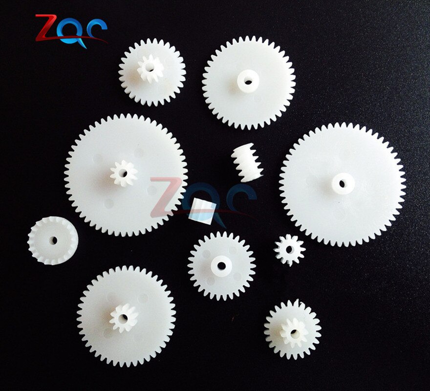 58 stili ingranaggi in plastica ruote dentate tutto il modulo 0,5 parti del robot fai da te necessarie
