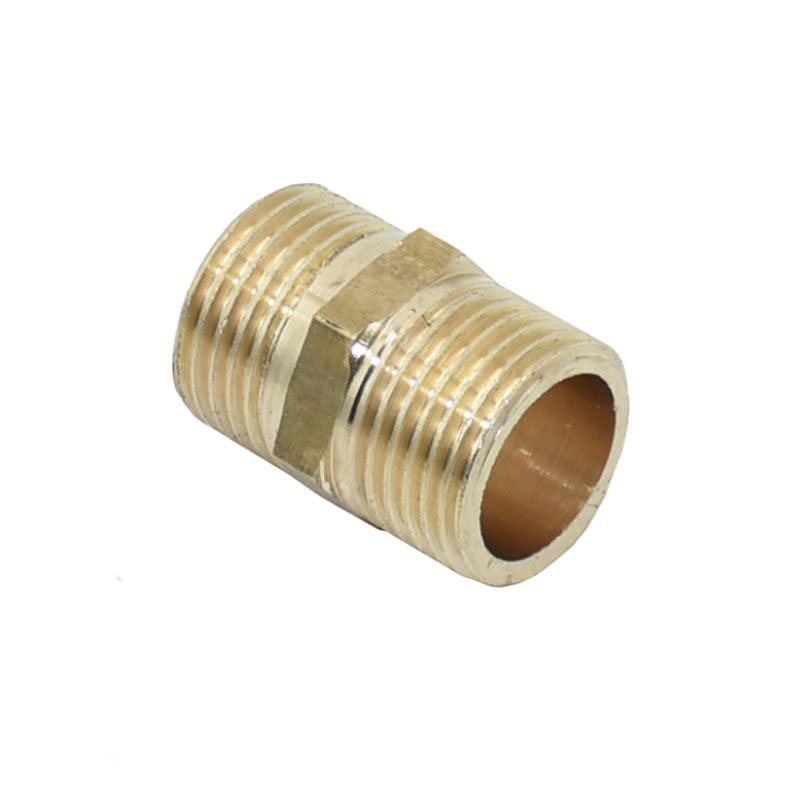 1/2 3/4 1" brass metal threaded Male connectors G1/2 G3/4 G1 copper 2 way thread Repair joints Extended repair joints 1pcs