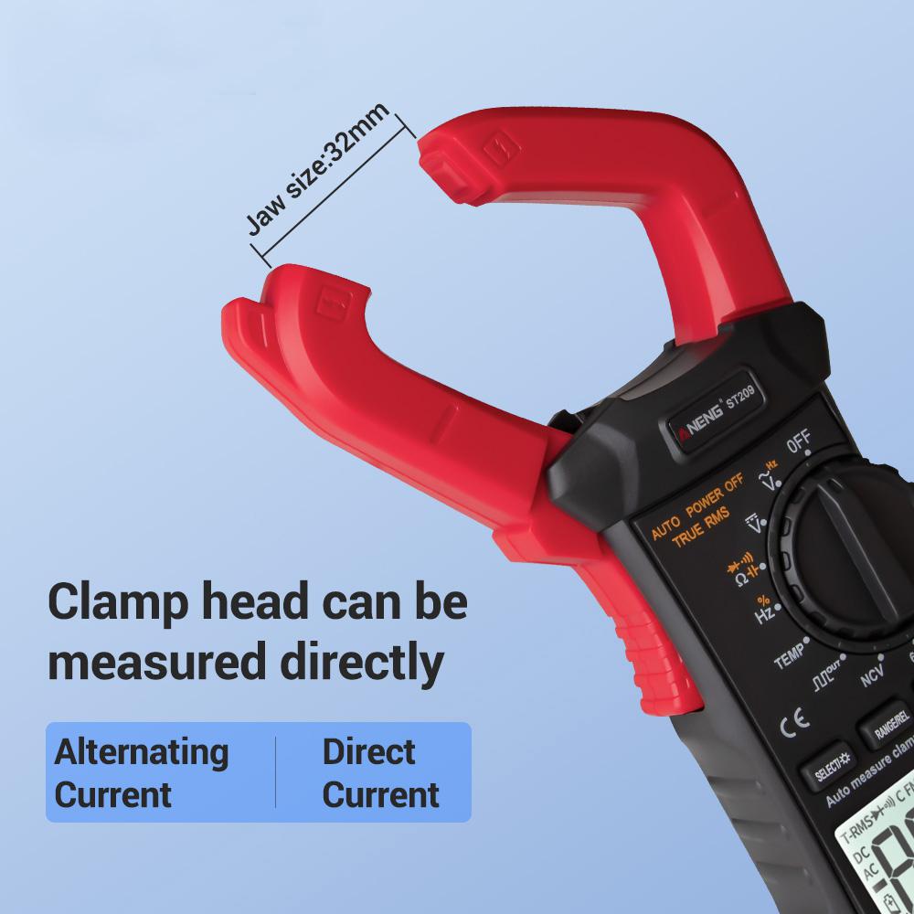 ANENG ST209 Digital Klemme Meter Multimeter 6000 zählt True RMS Mini Ampere DC/AC Klemme Meter Voltmeter 400v automatische Palette
