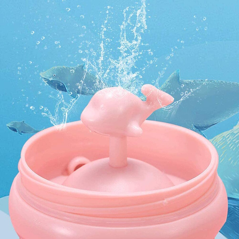 Copos de alimentação do bebê do copo de água do pulverizador da água da baleia dos desenhos animados das crianças 250ml com canudos garrafas de água ao ar livre das crianças