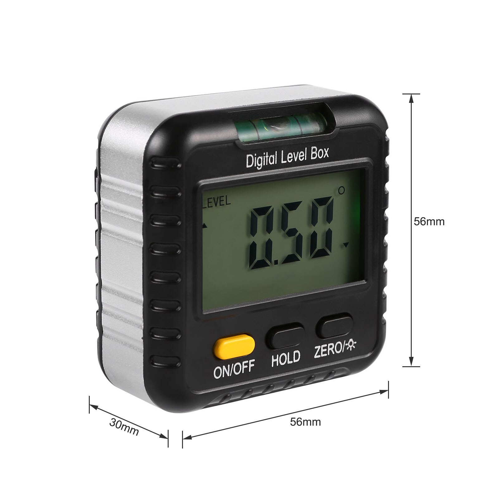 360 Degree Mini Digital Protractor Inclinometer Electronic Level Box Digital Angle Finder LCD Display for Construction Carpenter