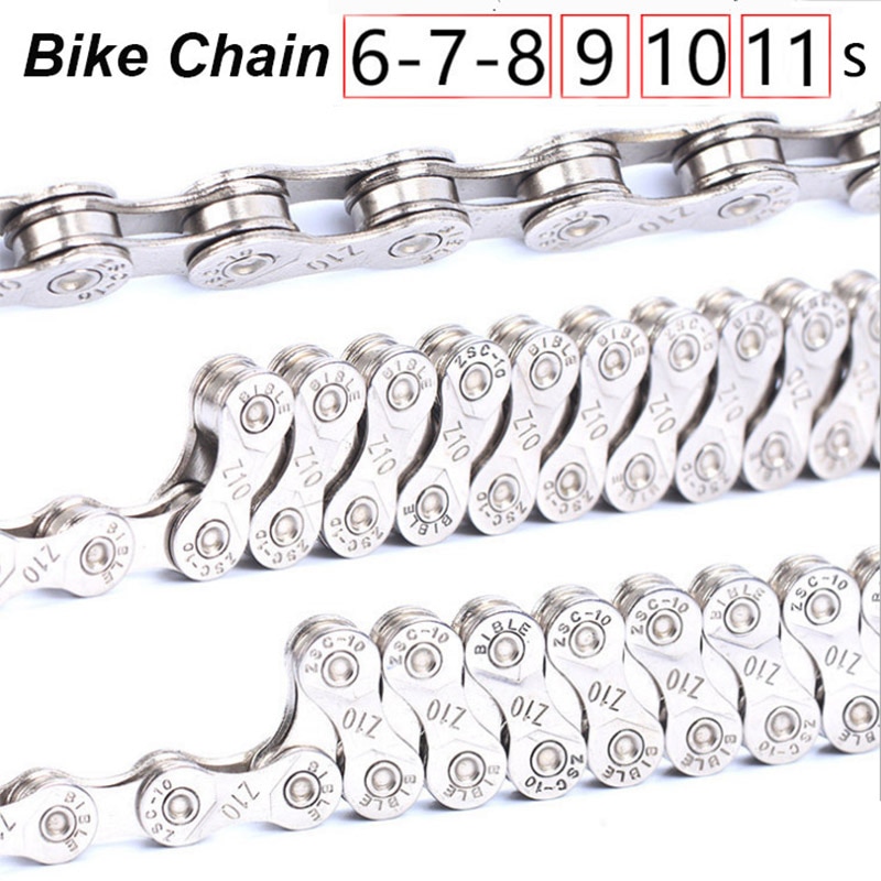 Fahrrad Kette Edelstahl Kette 116 Abschnitt Für Berg Straße Fahrrad Kette 6 7 8 9 10 11 Geschwindigkeiten mit kette haken